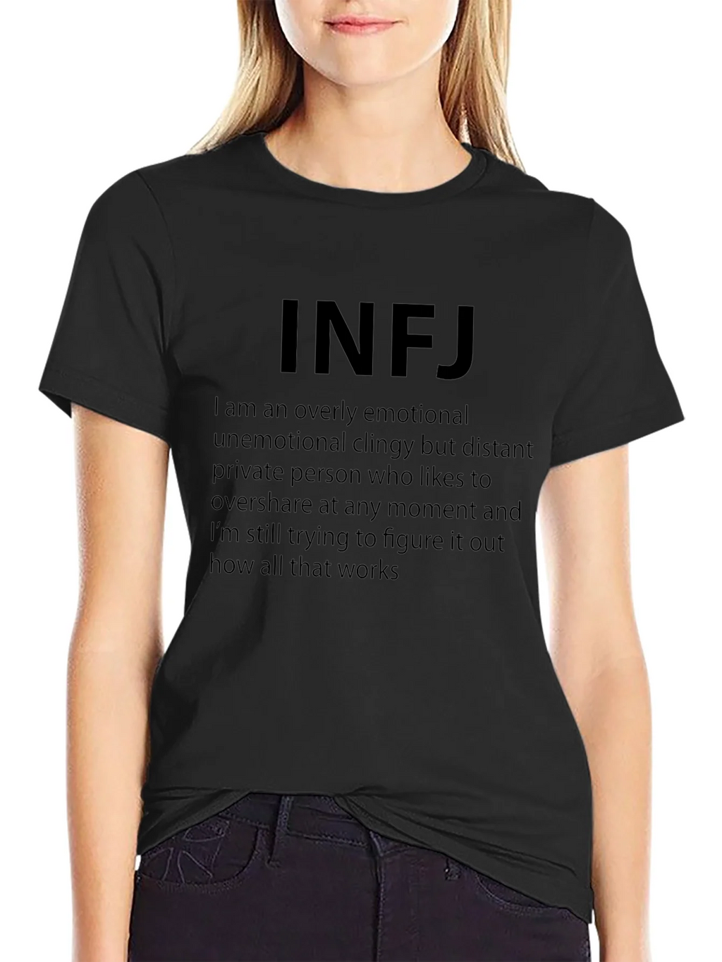INFJ Personality Black T-Shirt product image 1