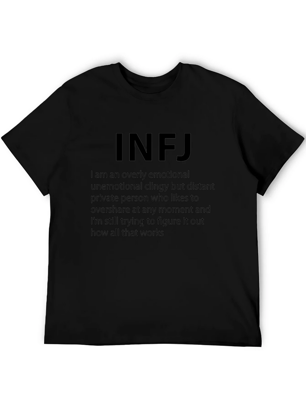 INFJ Personality Black T-Shirt product image 4