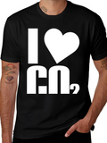 I Heart H2O T-Shirt - Black Cotton Blend Graphic Tee product image 1