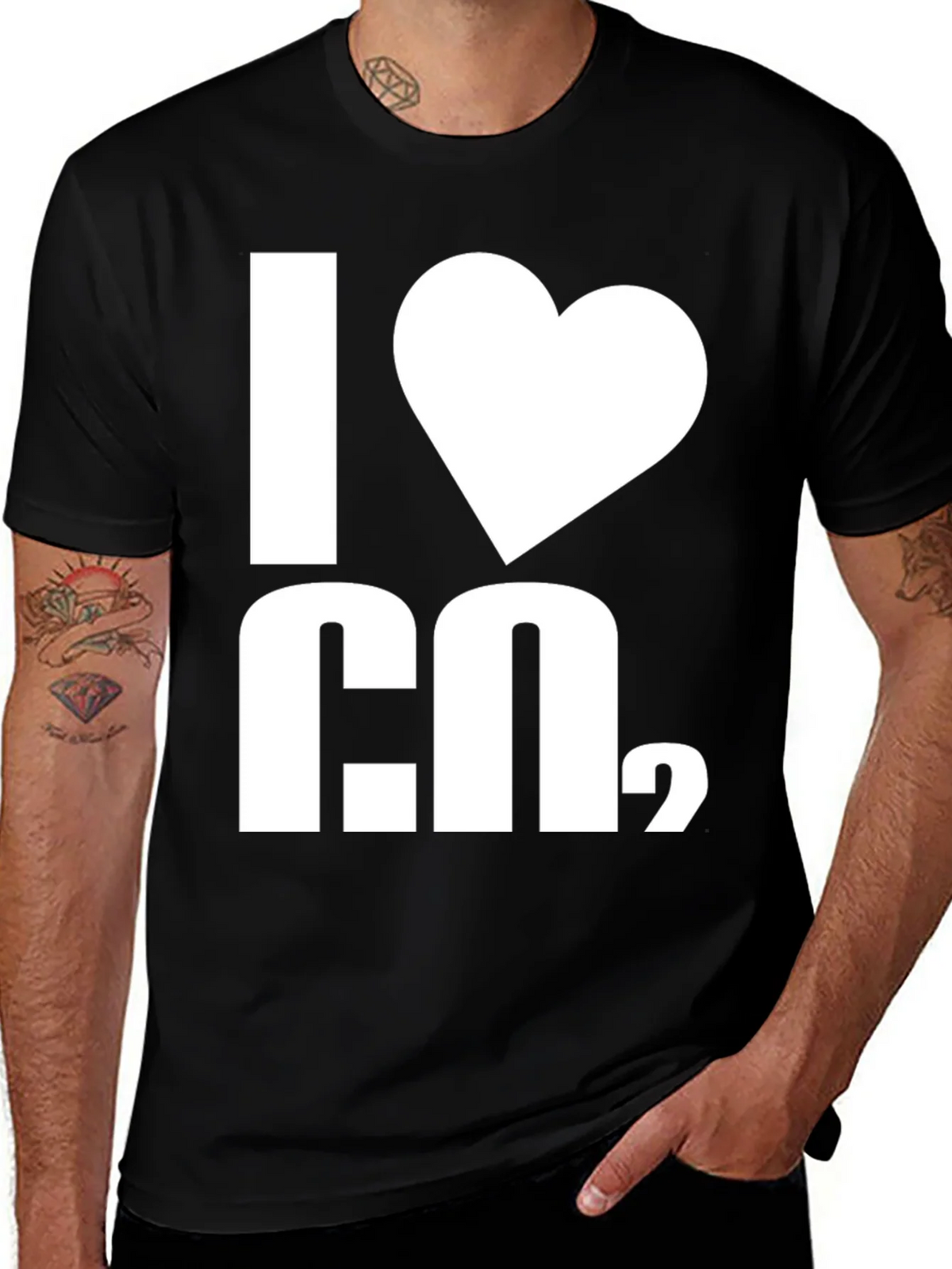 I Heart H2O T-Shirt - Black Cotton Blend Graphic Tee product image 1