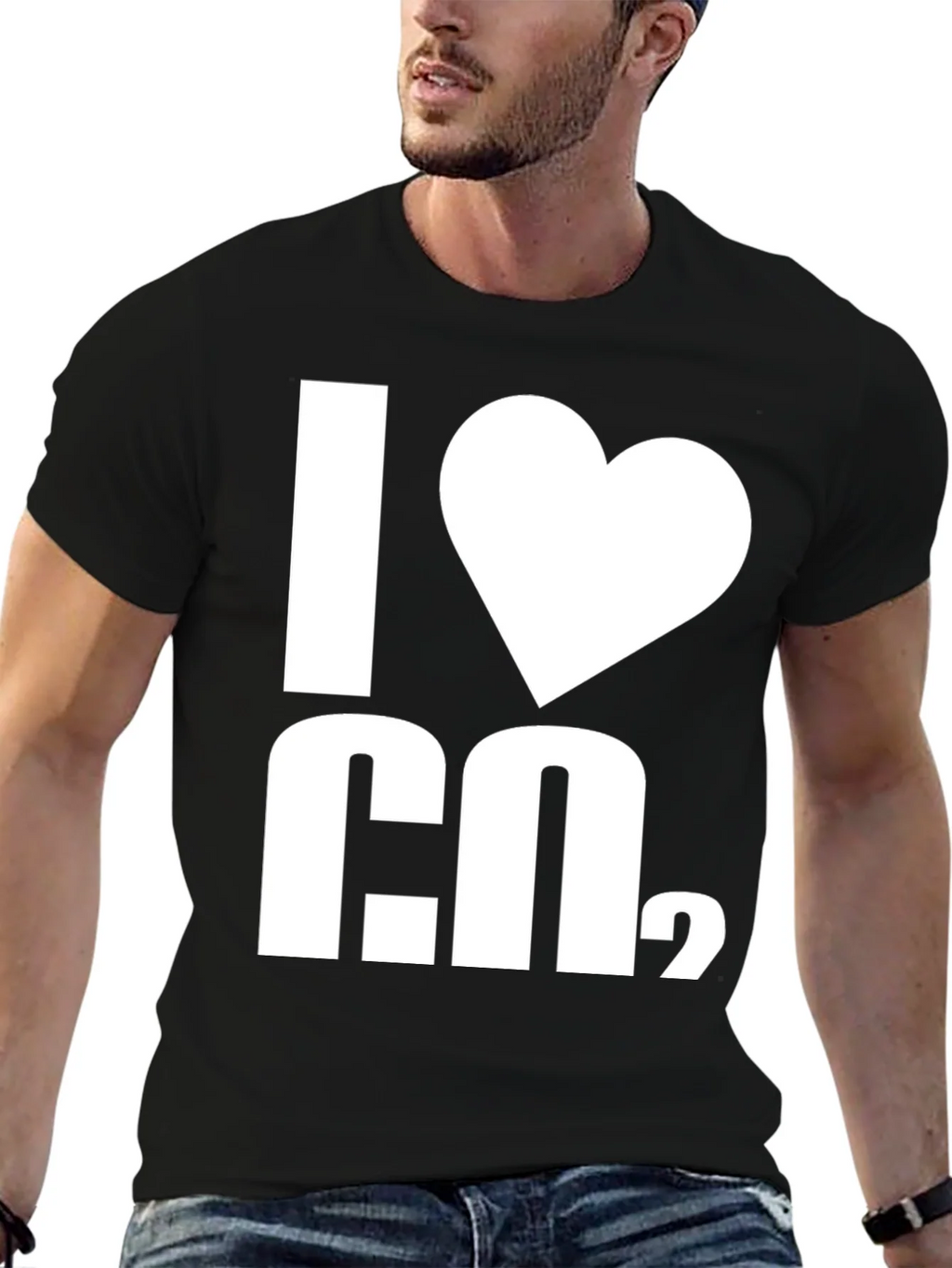 I Heart H2O T-Shirt - Black Cotton Blend Graphic Tee product image 6