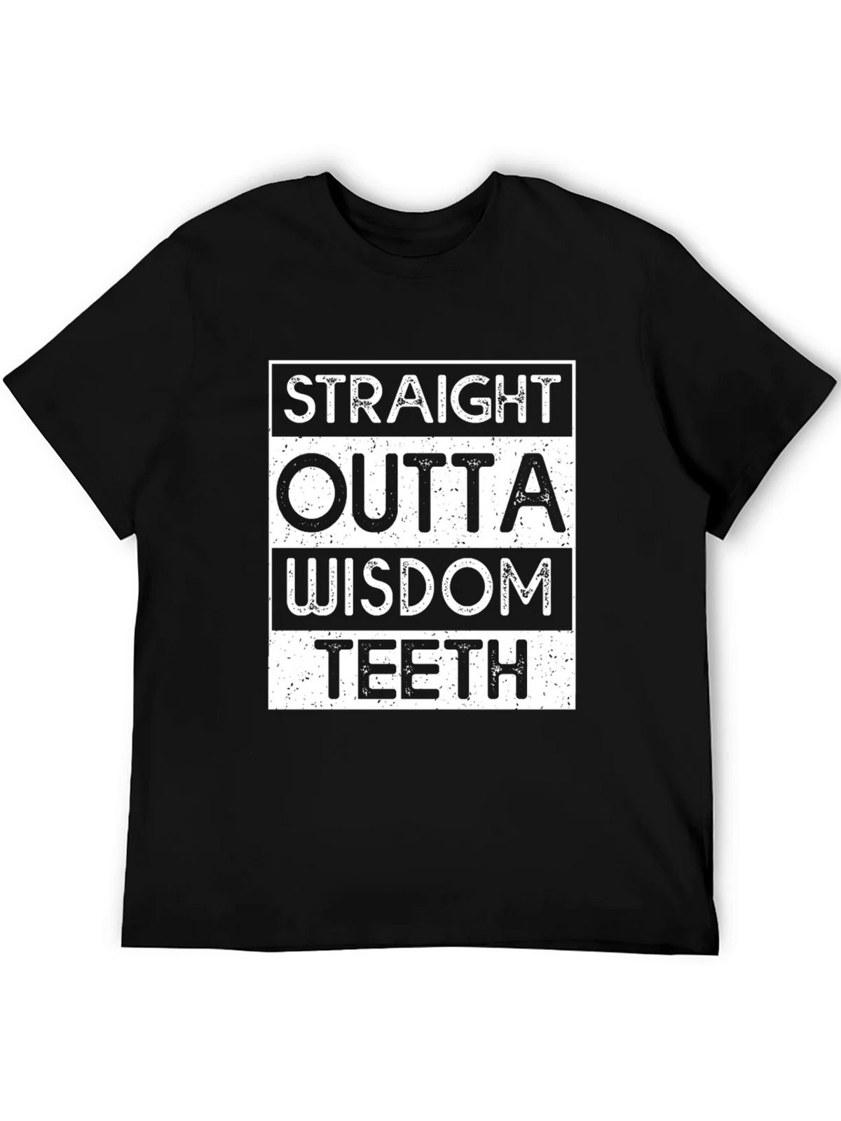 Straight Outta Wisdom Teeth Black T-Shirt product image 5