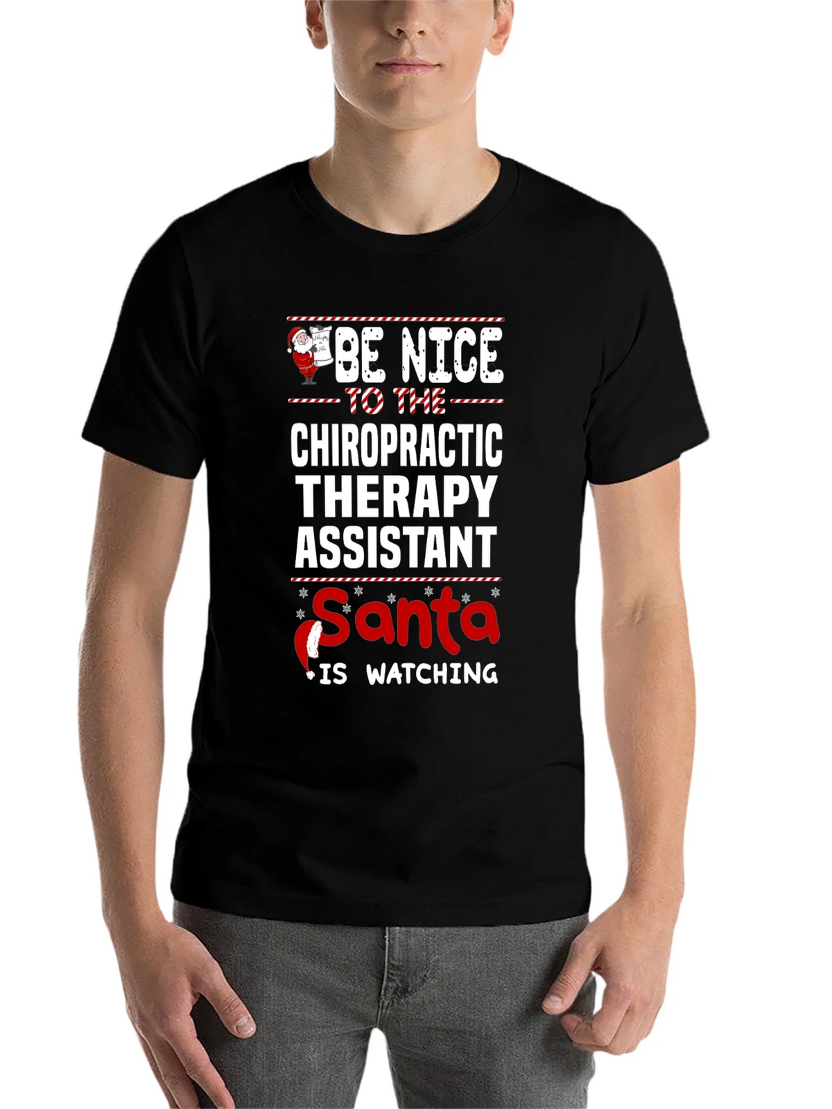 Chiropractic Therapy Assistant Christmas T-Shirt product image 4