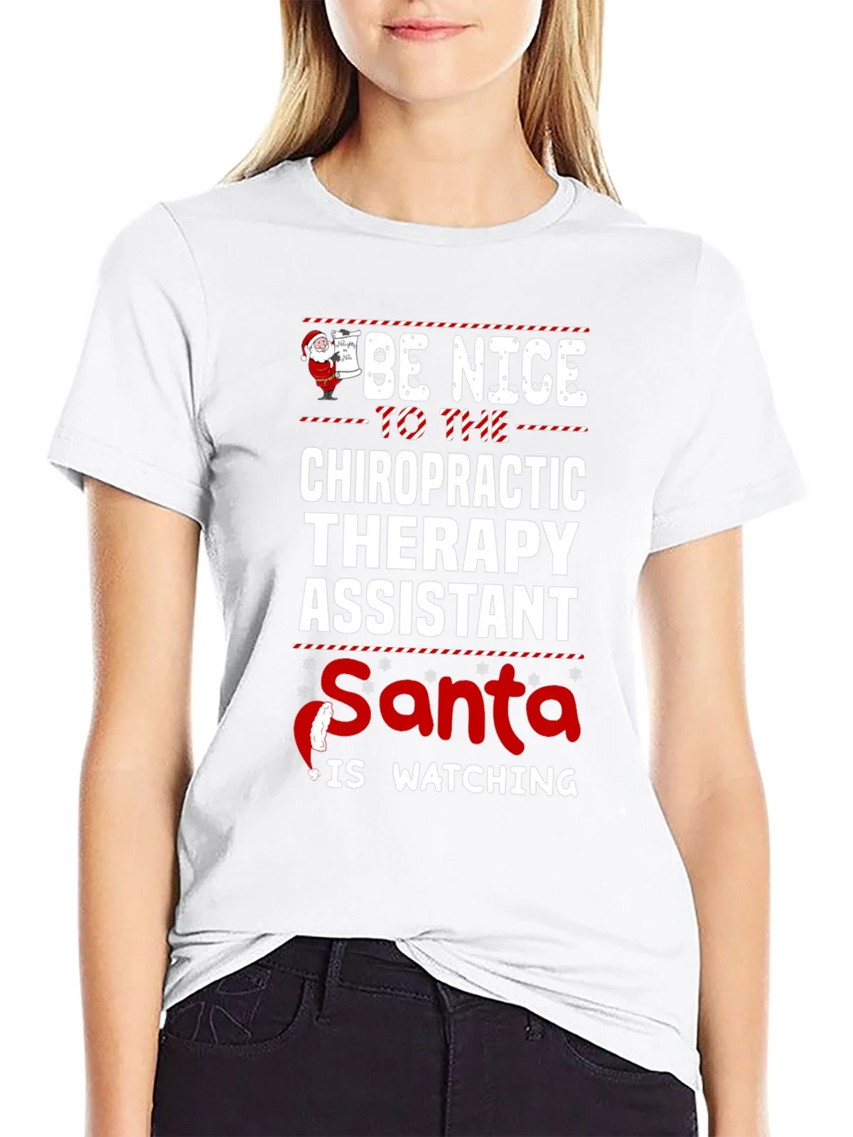 Chiropractic Therapy Assistant Christmas T-Shirt product image 8