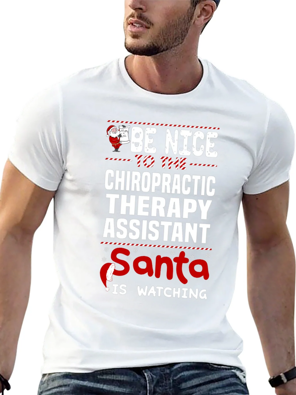 Chiropractic Therapy Assistant Christmas T-Shirt product image 12