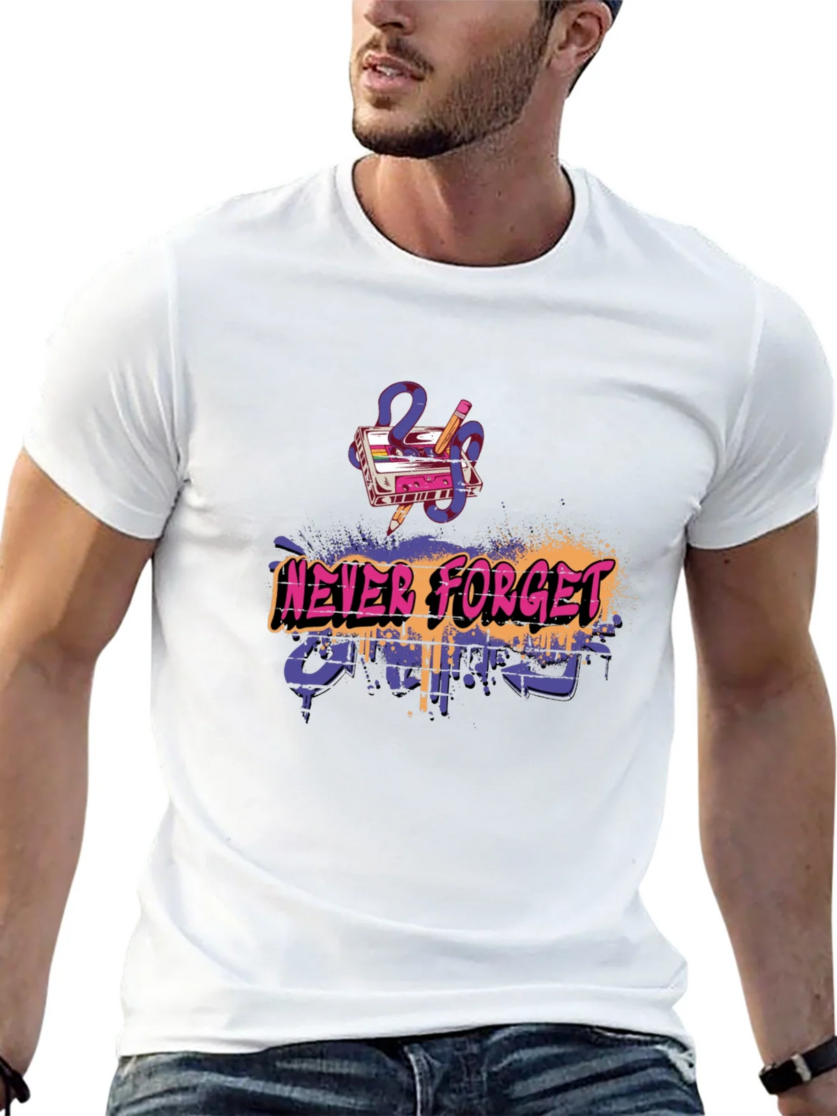 Retro Gamer Never Forget T-Shirt product image 12