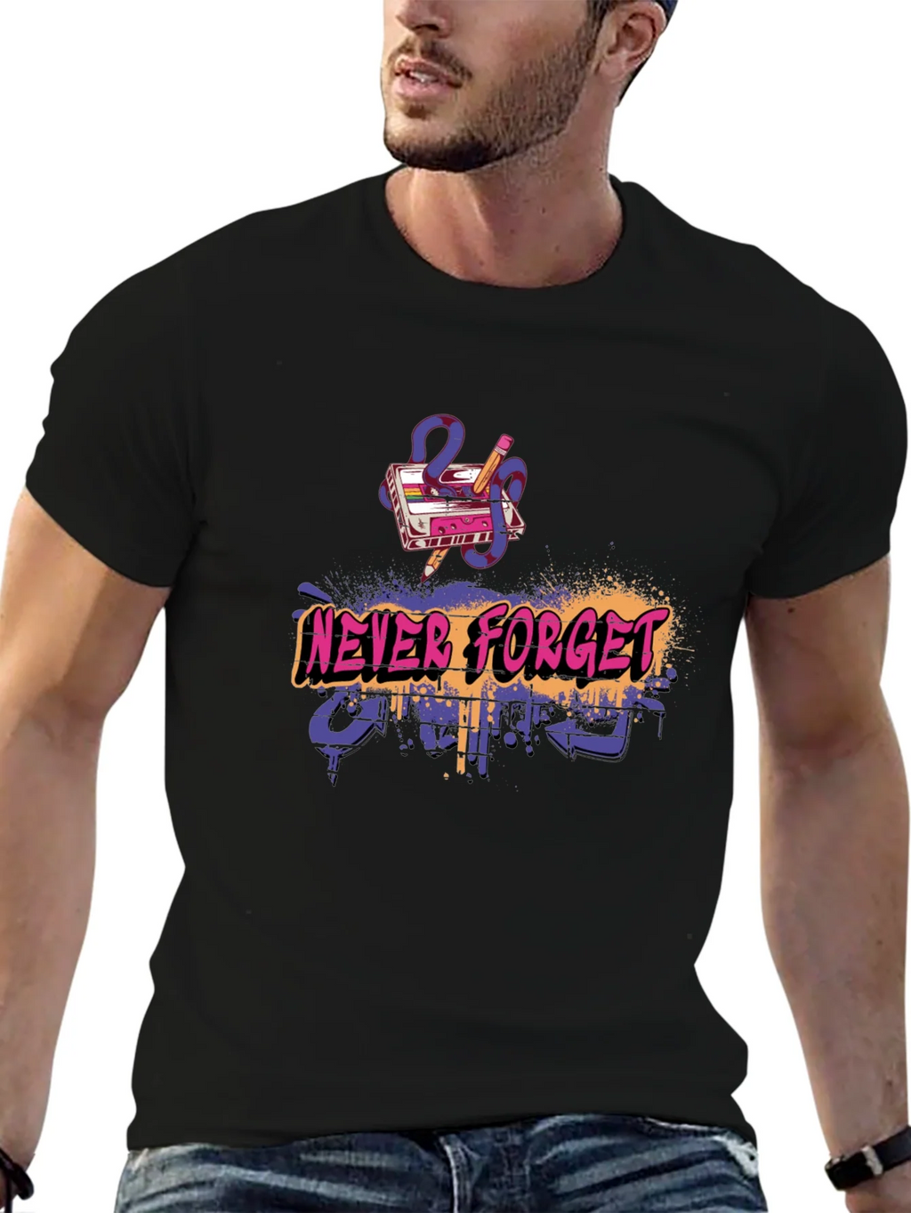 Retro Gamer Never Forget T-Shirt product image 6