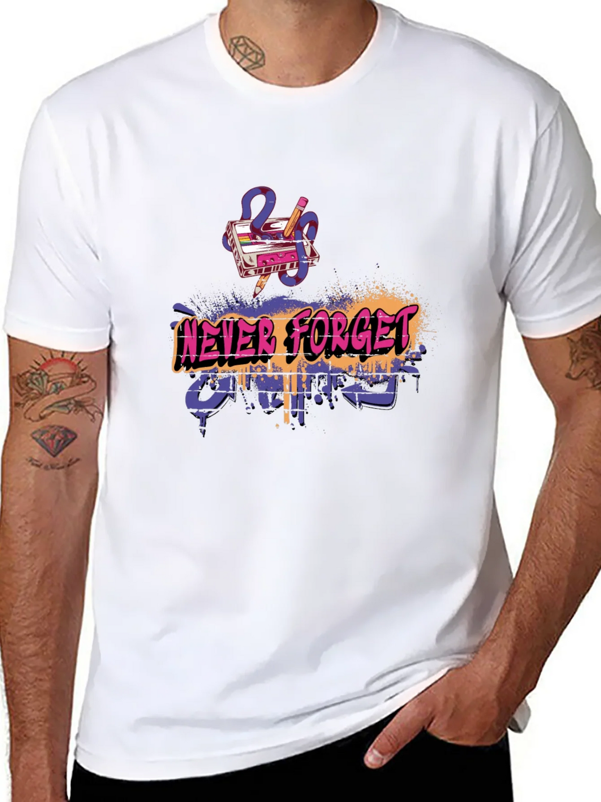 Retro Gamer Never Forget T-Shirt product image 7