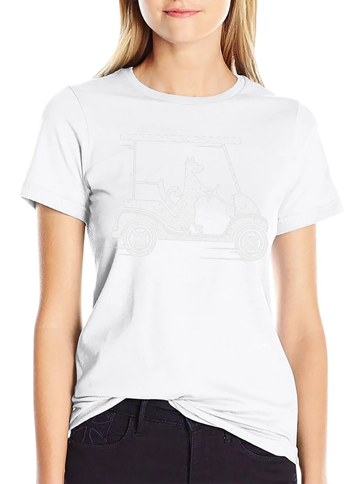 Dog Golf Cart T-Shirt - Humorous Graphic Tee product image 8