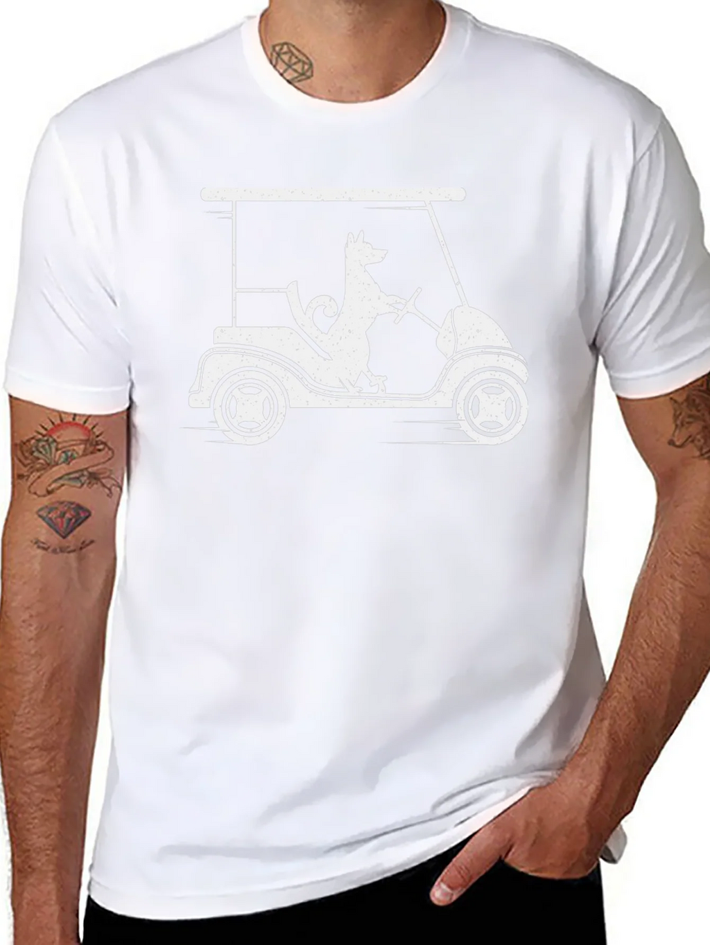 Dog Golf Cart T-Shirt - Humorous Graphic Tee product image 7