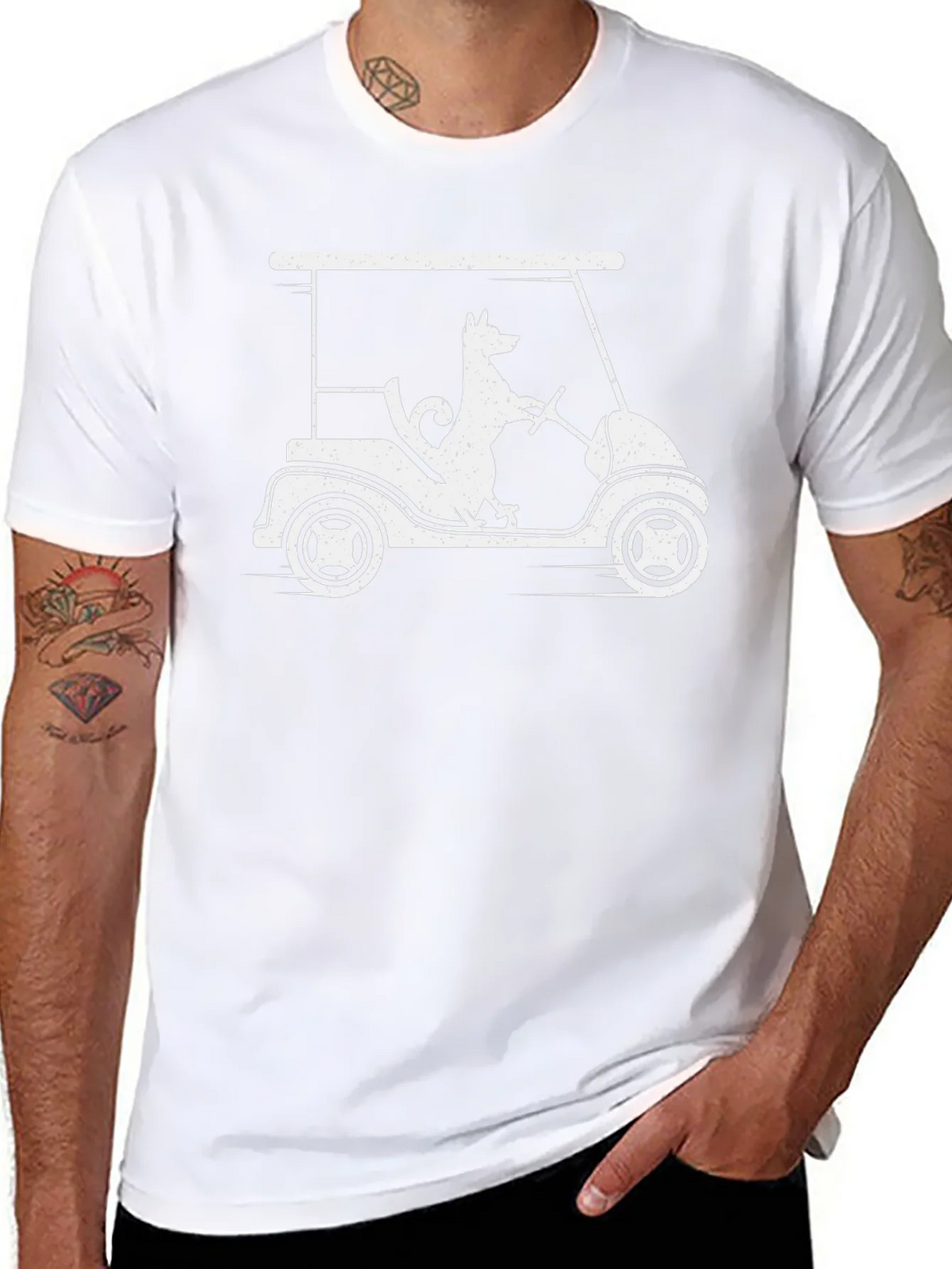 Dog Golf Cart T-Shirt - Humorous Graphic Tee product image 7