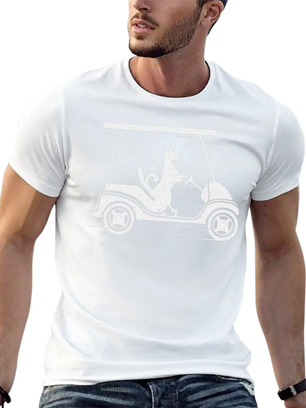 Dog Golf Cart T-Shirt - Humorous Graphic Tee product image 12