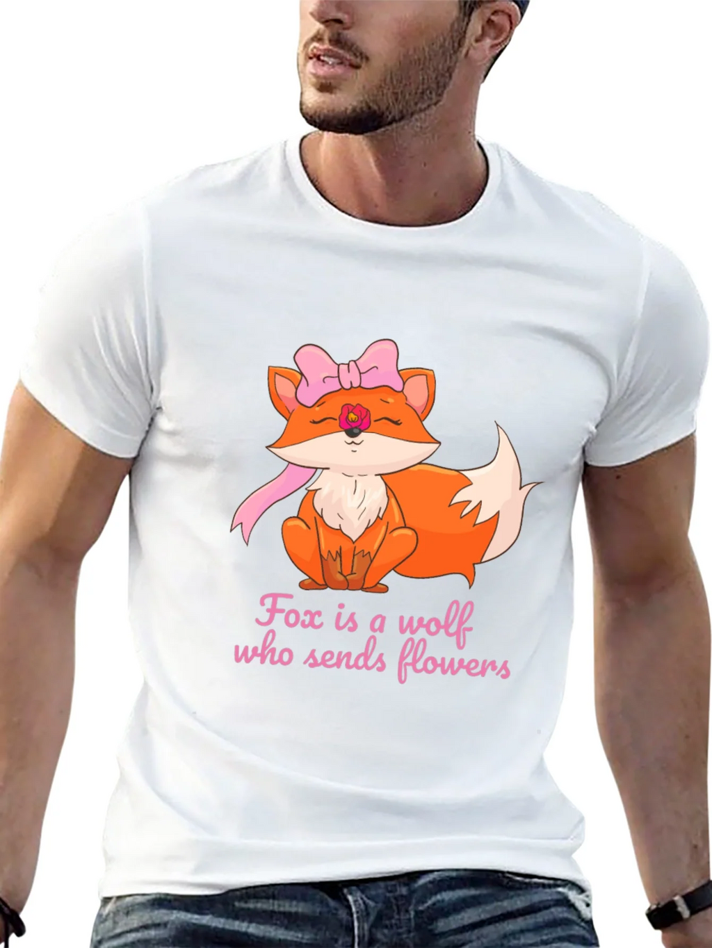 Fox Sends Flowers T-Shirt - Unique Graphic Tee product image 12