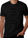 Inspirational Mindset Tee - Your only limit is mind T-Shirt product image 1