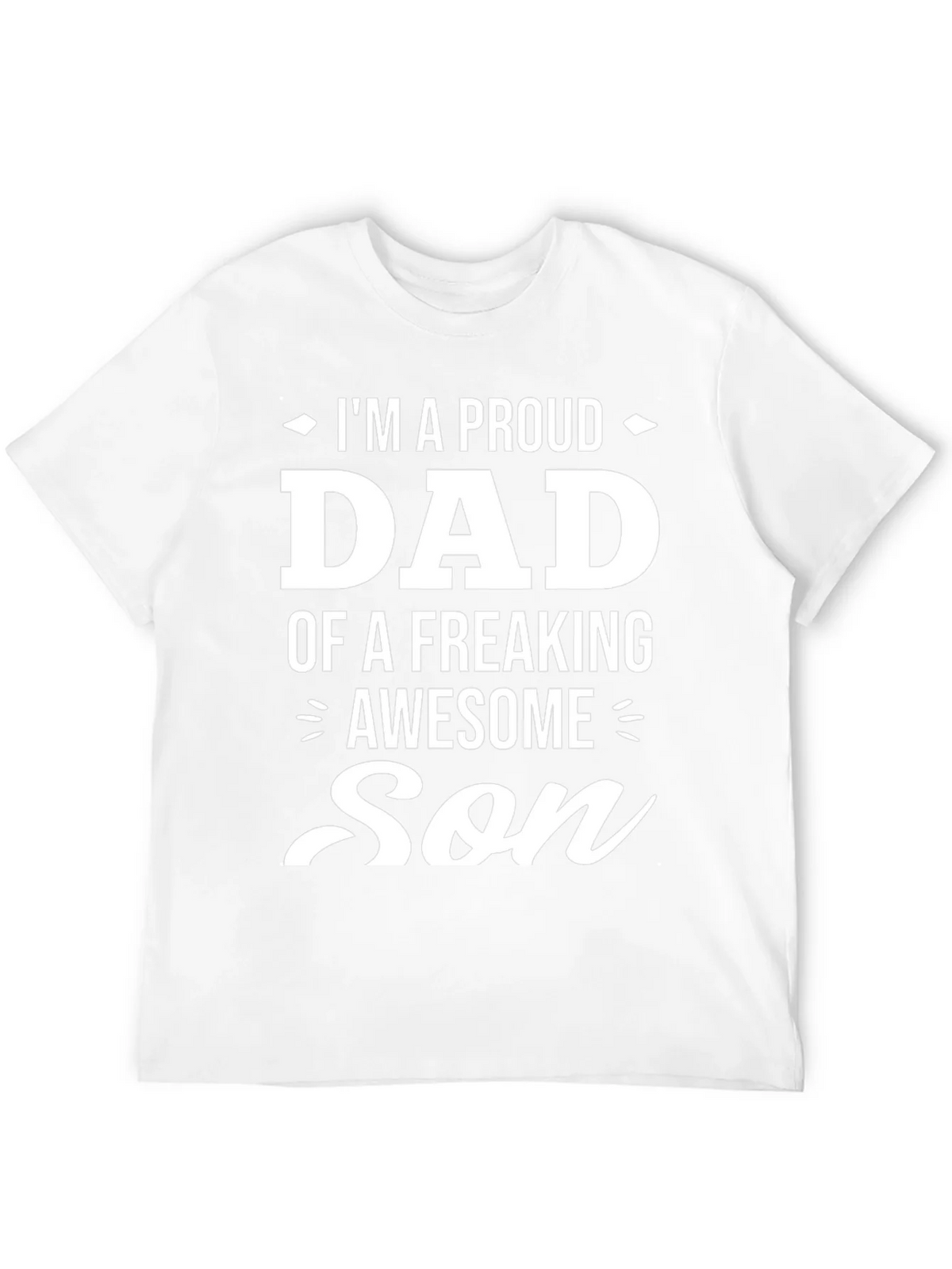Proud Dad of an Awesome Son Black Graphic Tee product image 11