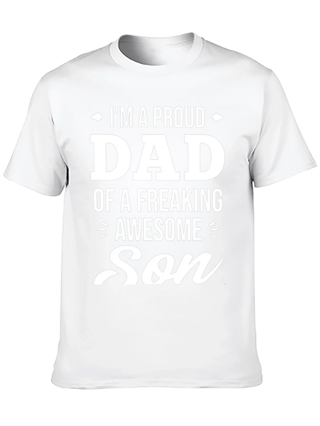 Proud Dad of an Awesome Son Black Graphic Tee product image 9