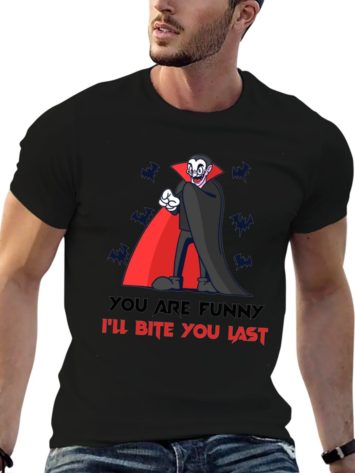 Funny Vampire Bite You Last Graphic T-Shirt product image 6