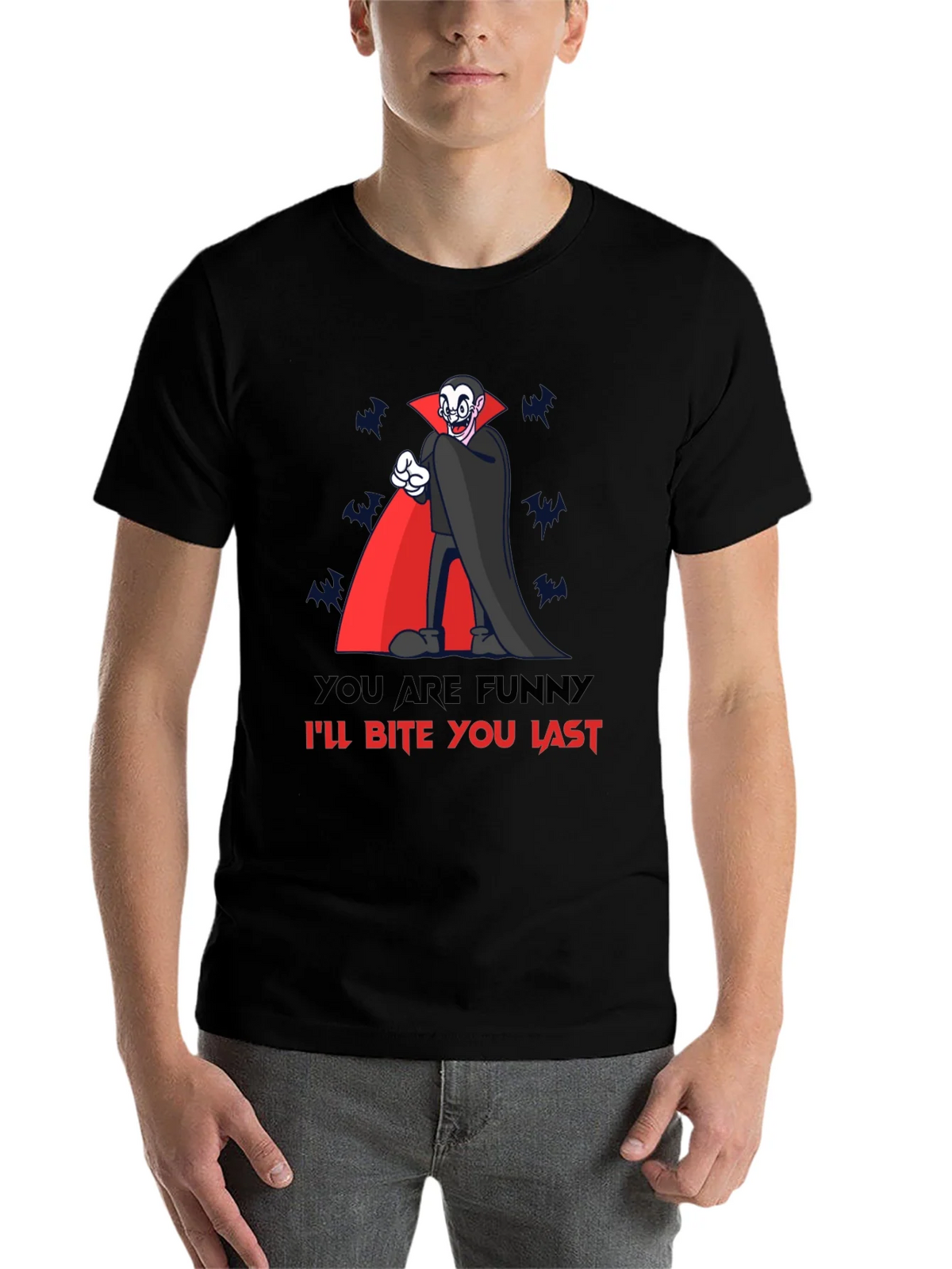 Funny Vampire Bite You Last Graphic T-Shirt product image 4