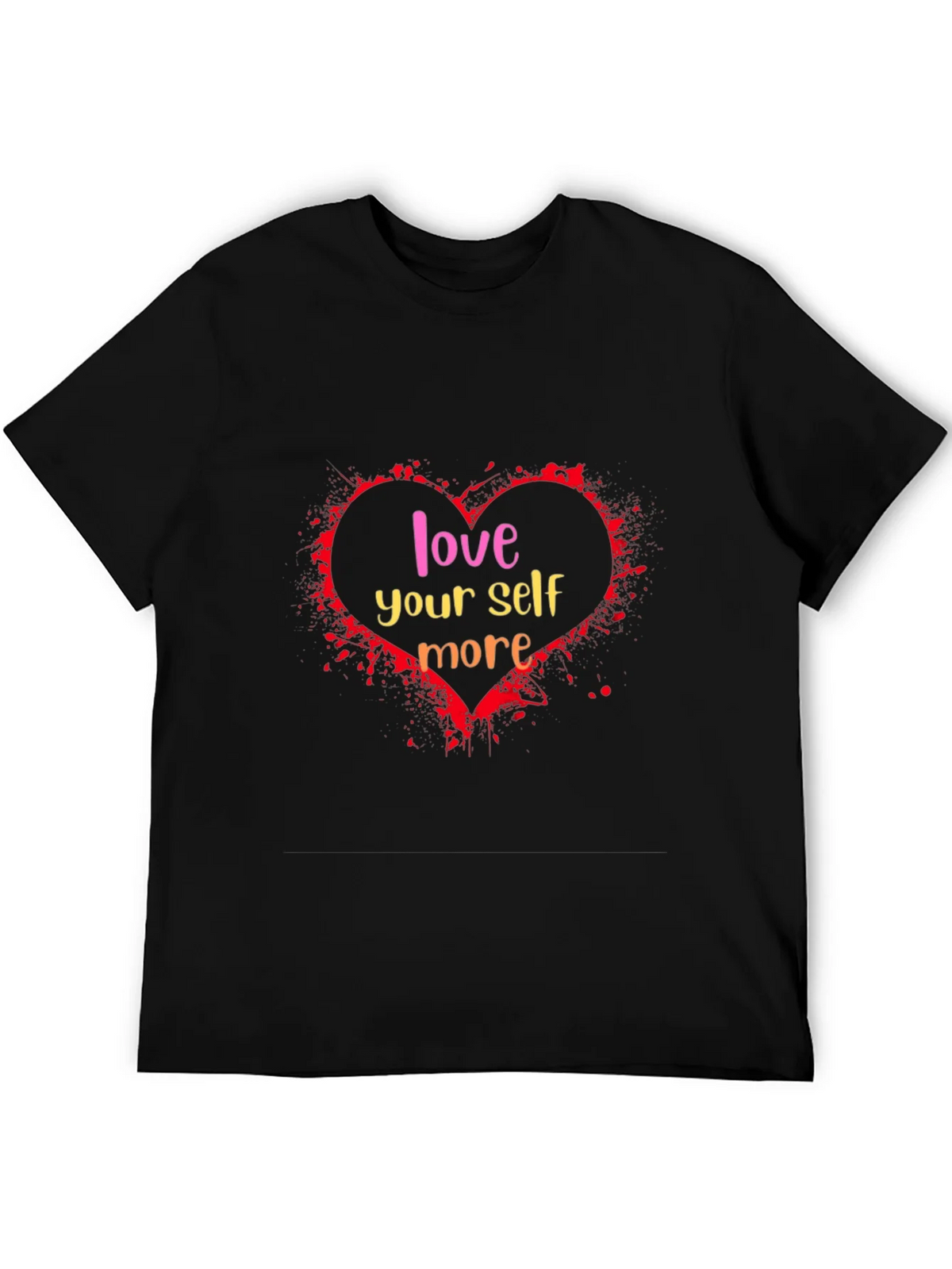Love Yourself More Black Graphic Tee product image 5
