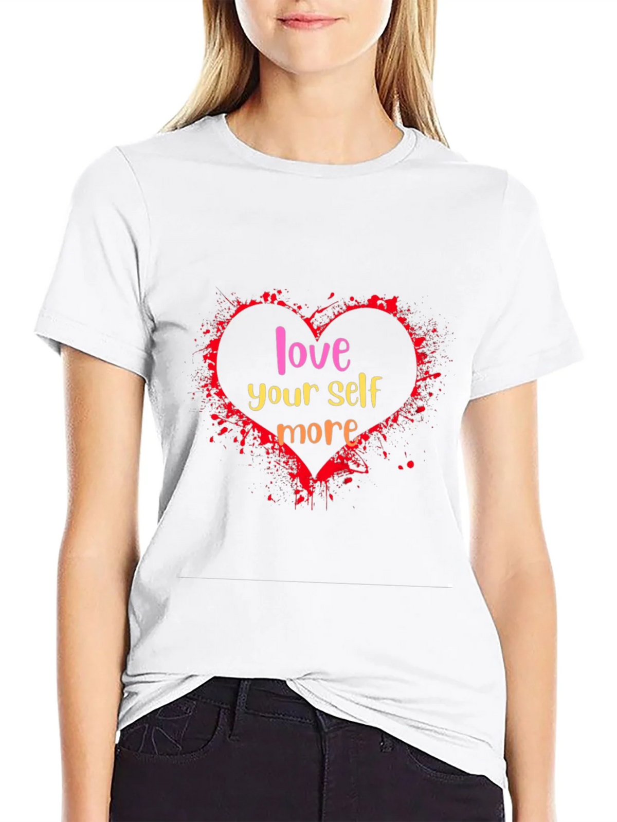 Love Yourself More Black Graphic Tee product image 8