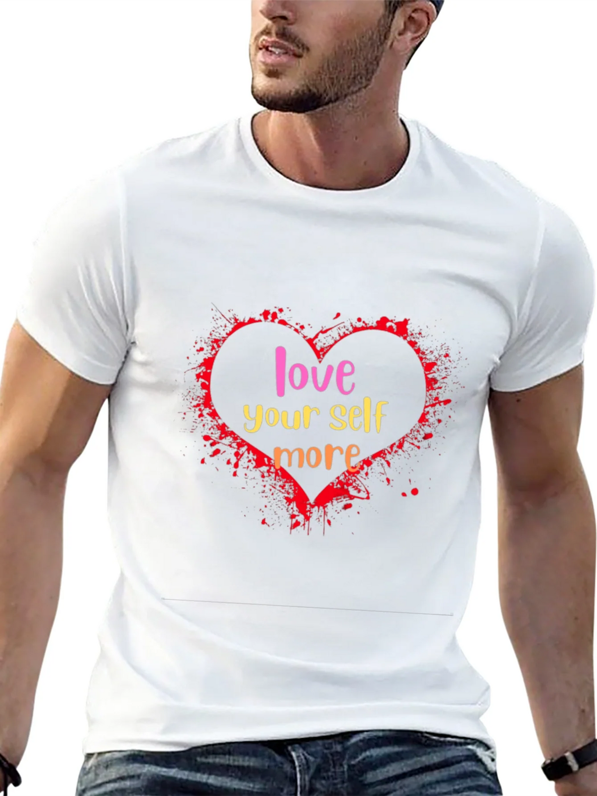 Love Yourself More Black Graphic Tee product image 12