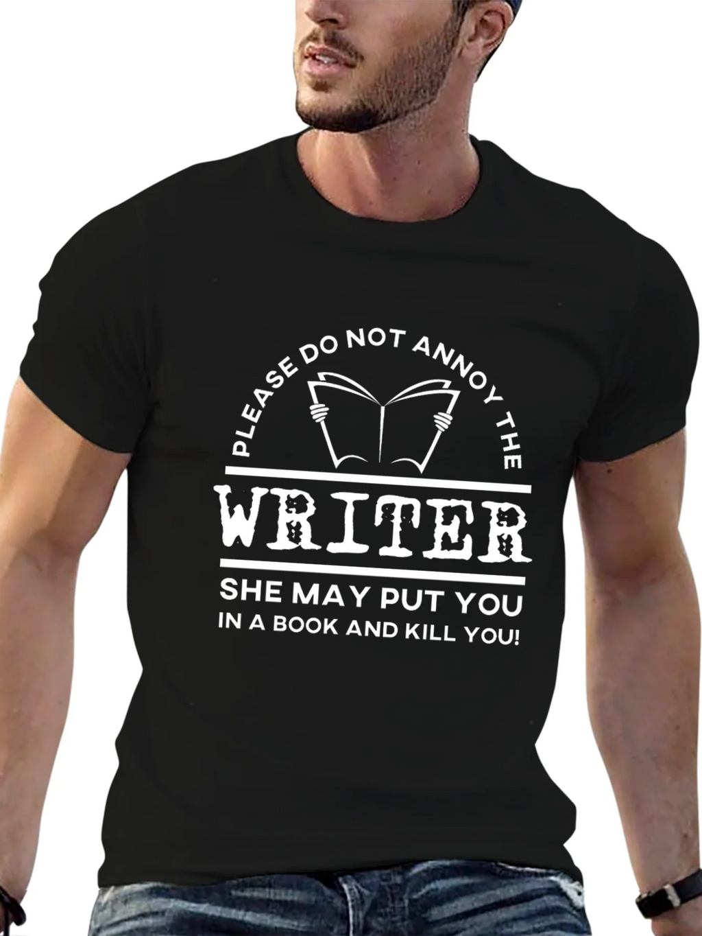 Do Not Annoy The Writer T-Shirt product image 4