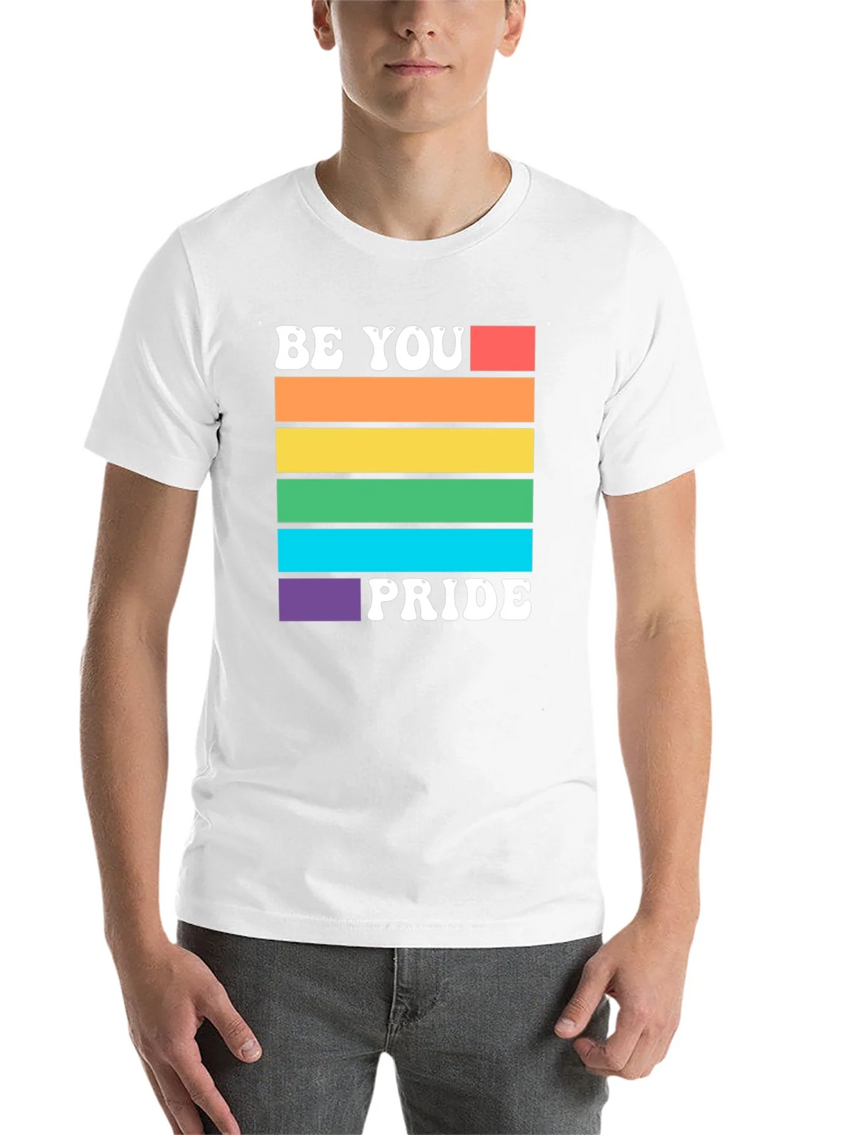 Be You Pride Rainbow Graphic T-Shirt product image 6