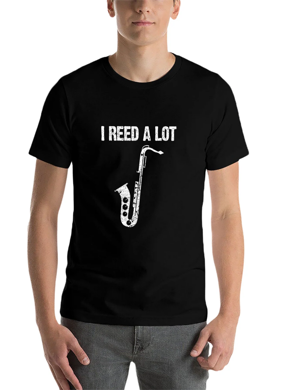 I Reed A Lot Saxophone T-Shirt Funny Musician Tee product image 4