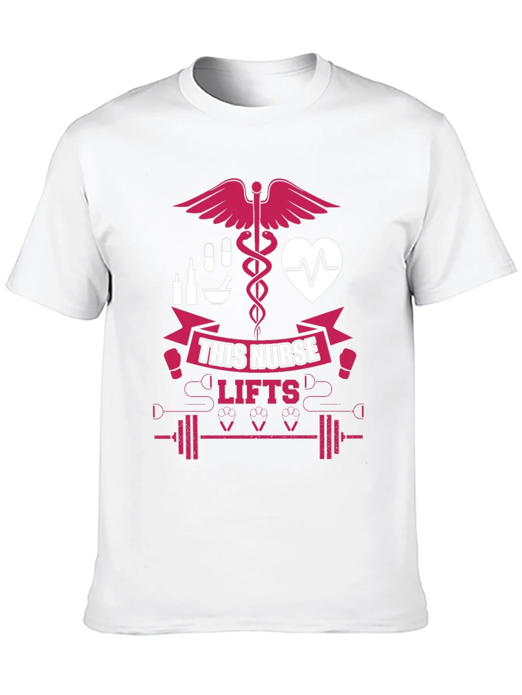 Nurse Lifts T-Shirt - Black Gym Tee for Healthcare Heroes product image 9