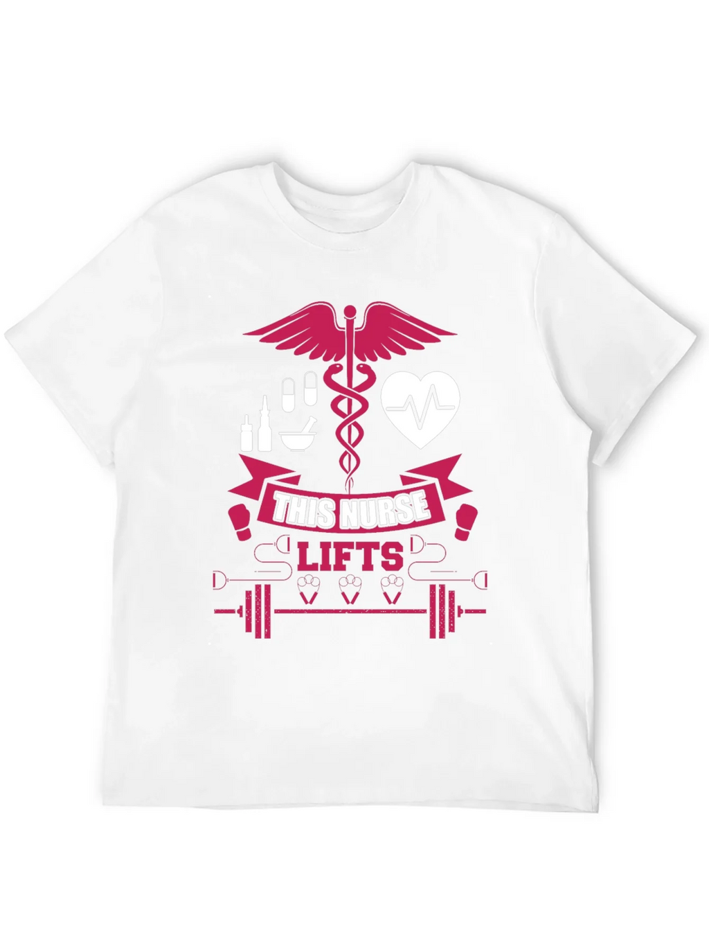 Nurse Lifts T-Shirt - Black Gym Tee for Healthcare Heroes product image 11