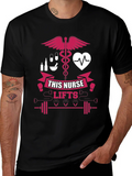 Nurse Lifts T-Shirt - Black Gym Tee for Healthcare Heroes product image 1