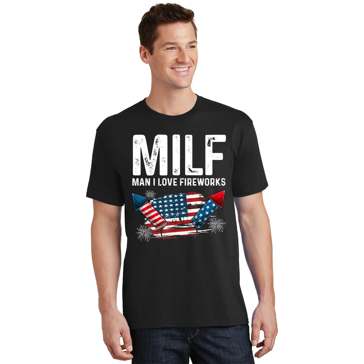 MILF Man I Love Fireworks 4th Of July Funny Fourth Of product image 1