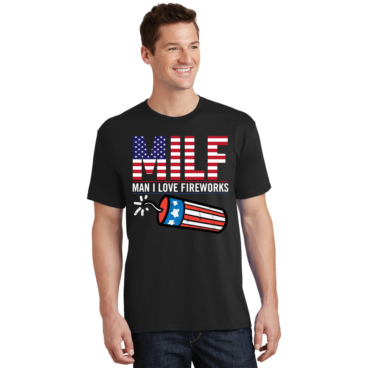 MILF Man I Love Fireworks 4th Of July Funny Fourth Of product image 3