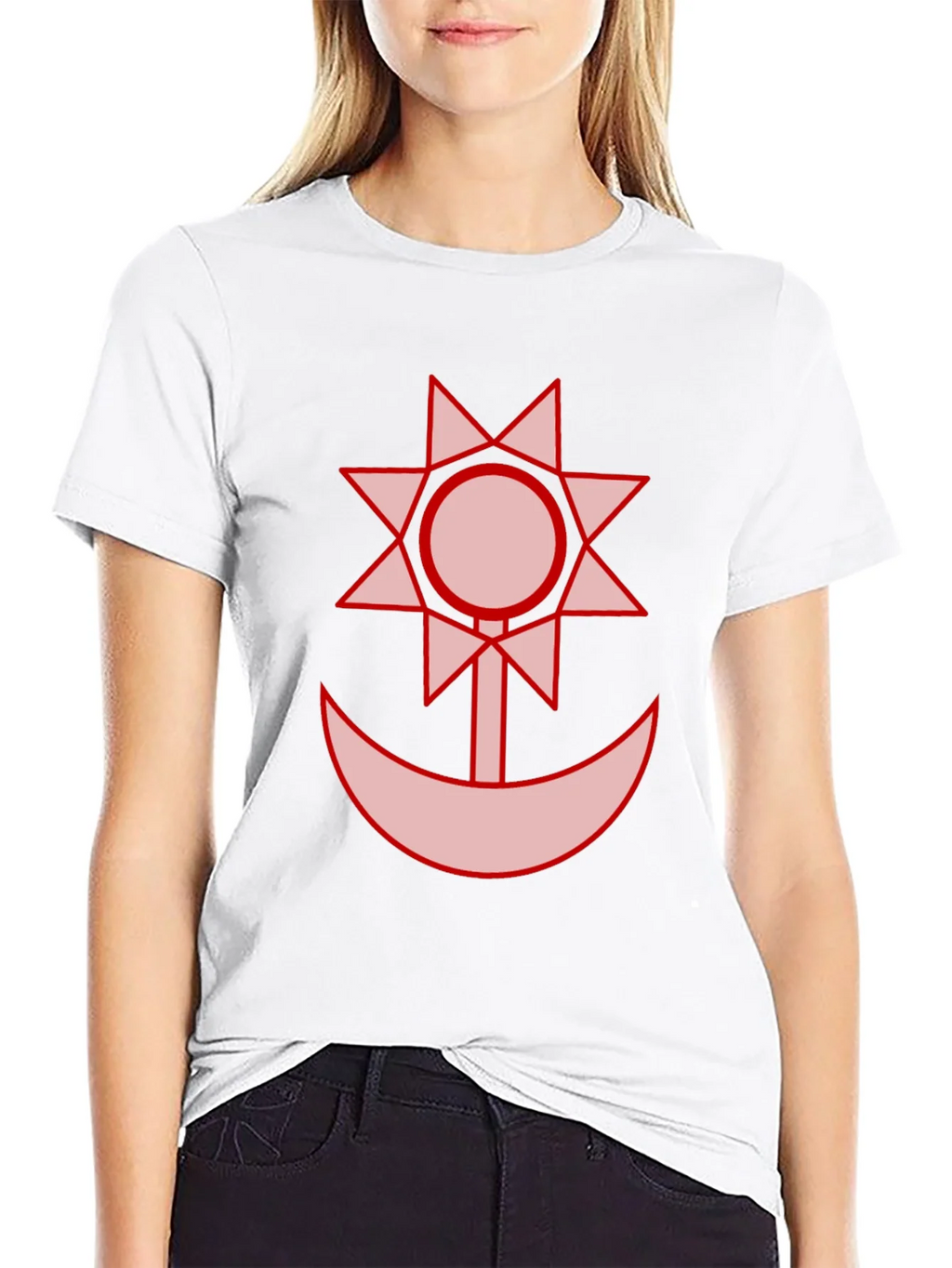 Graphic Black T-Shirt - Sun and Moon Design product image 8