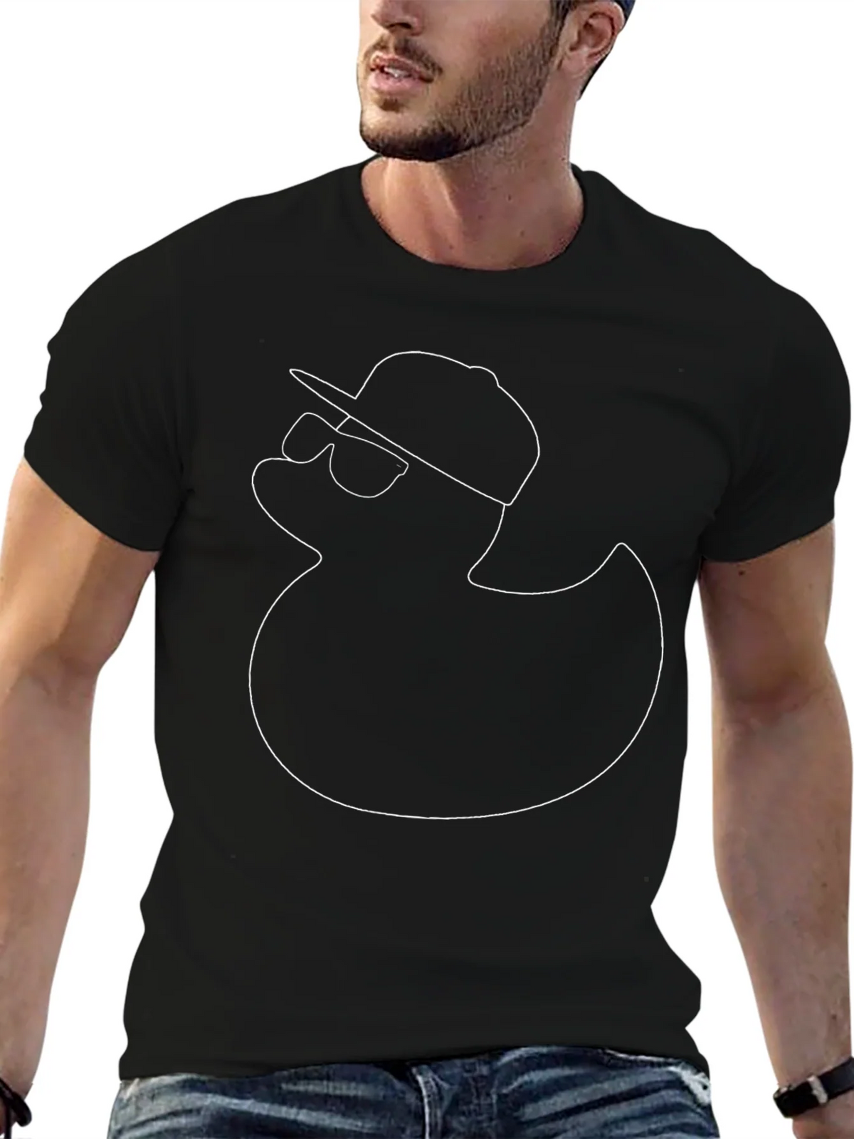 Cool Duck T-Shirt - Black Cotton Tee