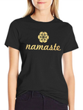 Namaste Yoga T-Shirt - Black product image 1