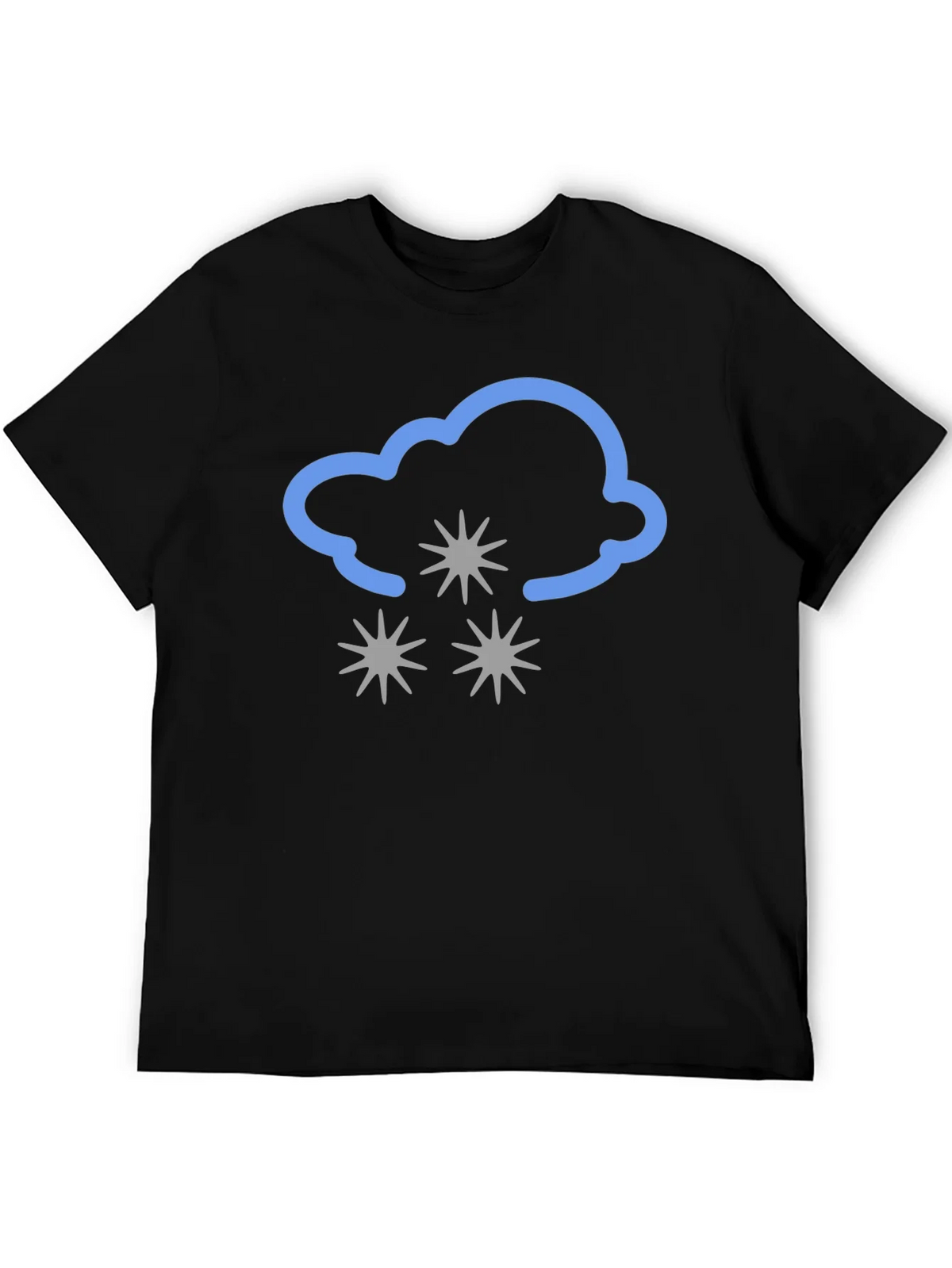 Snowy Cloud Graphic Tee - Black product image 5