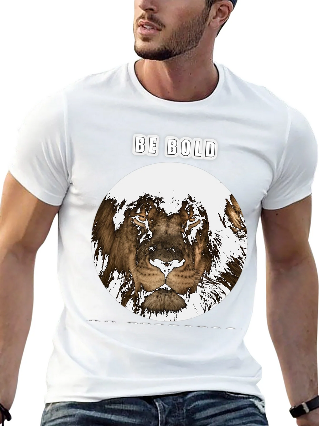 Be Bold Lion Graphic Tee - Black product image 12