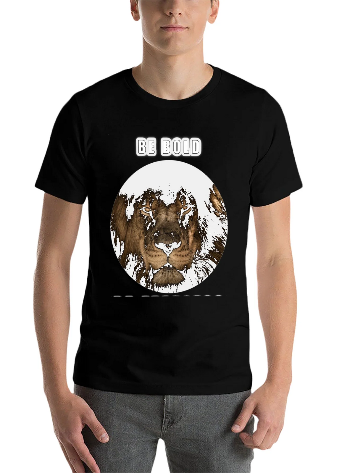Be Bold Lion Graphic Tee - Black product image 4