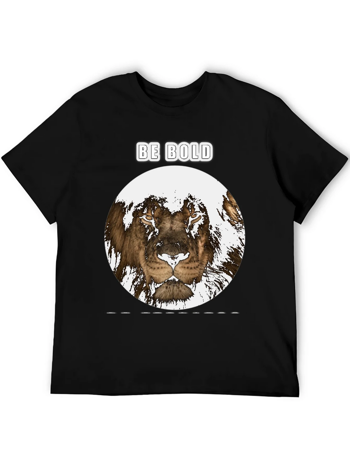 Be Bold Lion Graphic Tee - Black product image 5