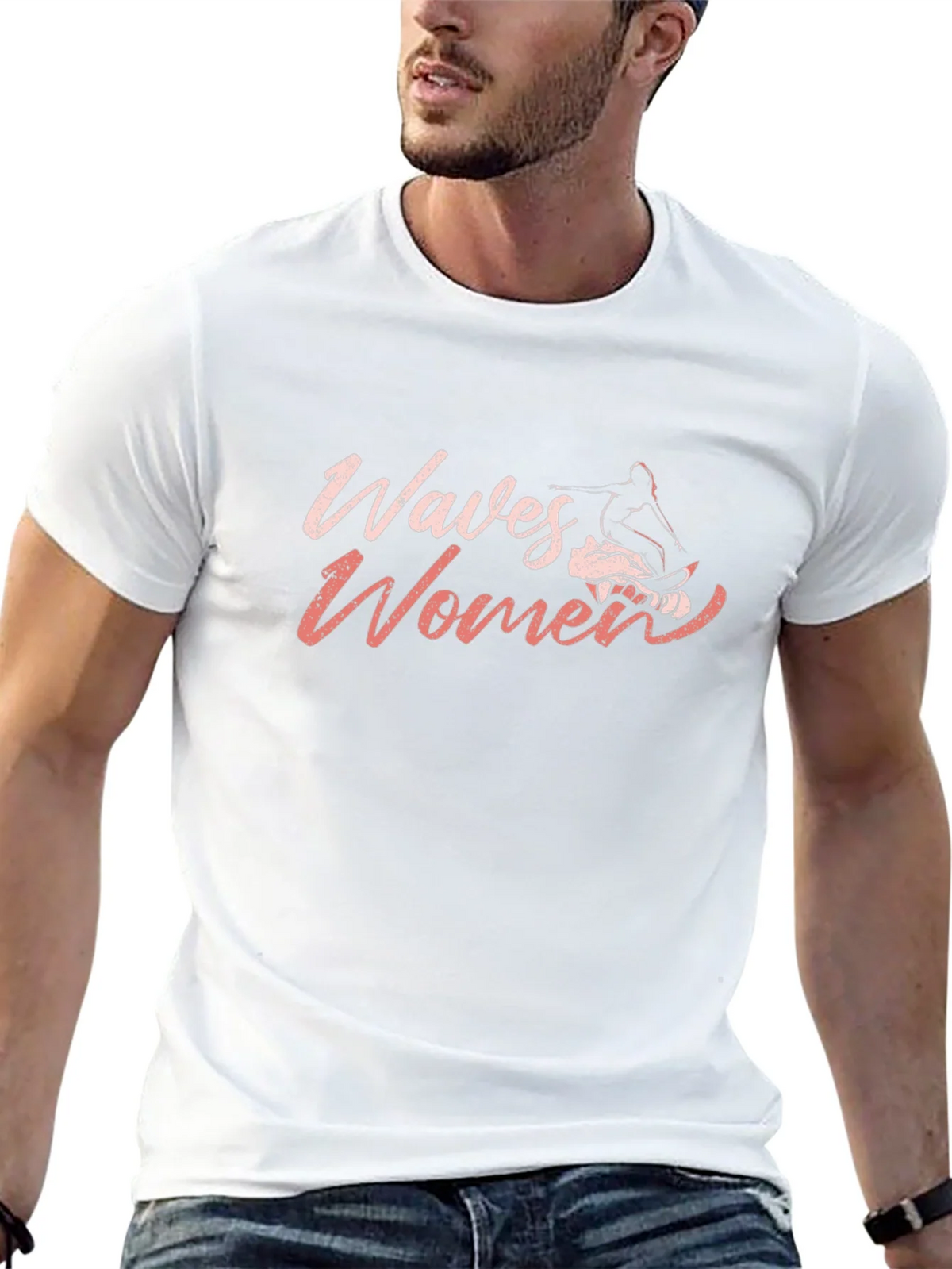 Waves Womens Graphic Tee - Black product image 12