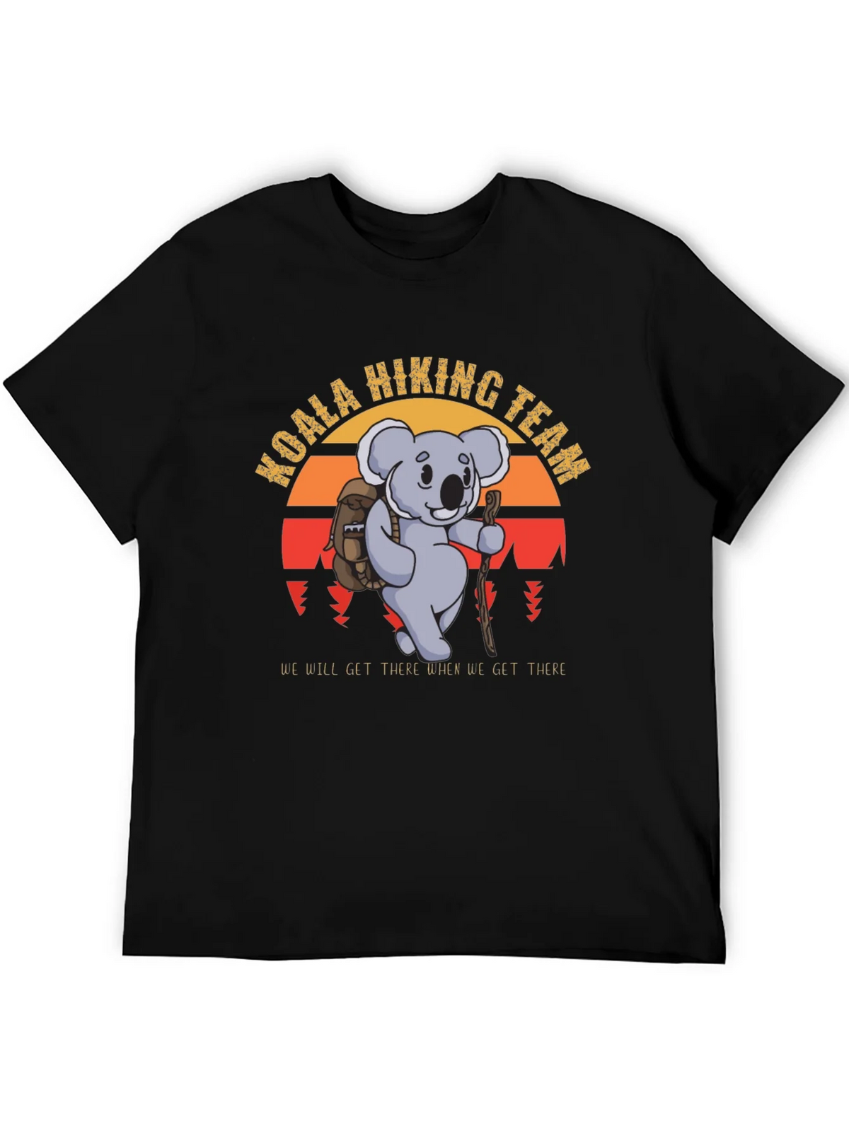 Koala Hiking Team Black T-Shirt product image 5