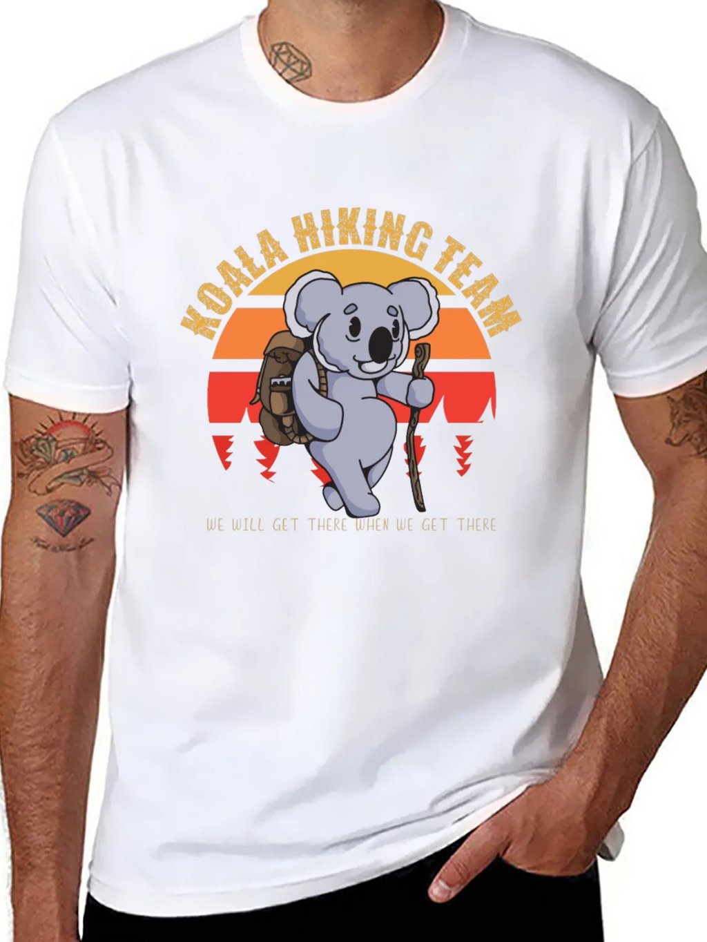 Koala Hiking Team Black T-Shirt product image 7