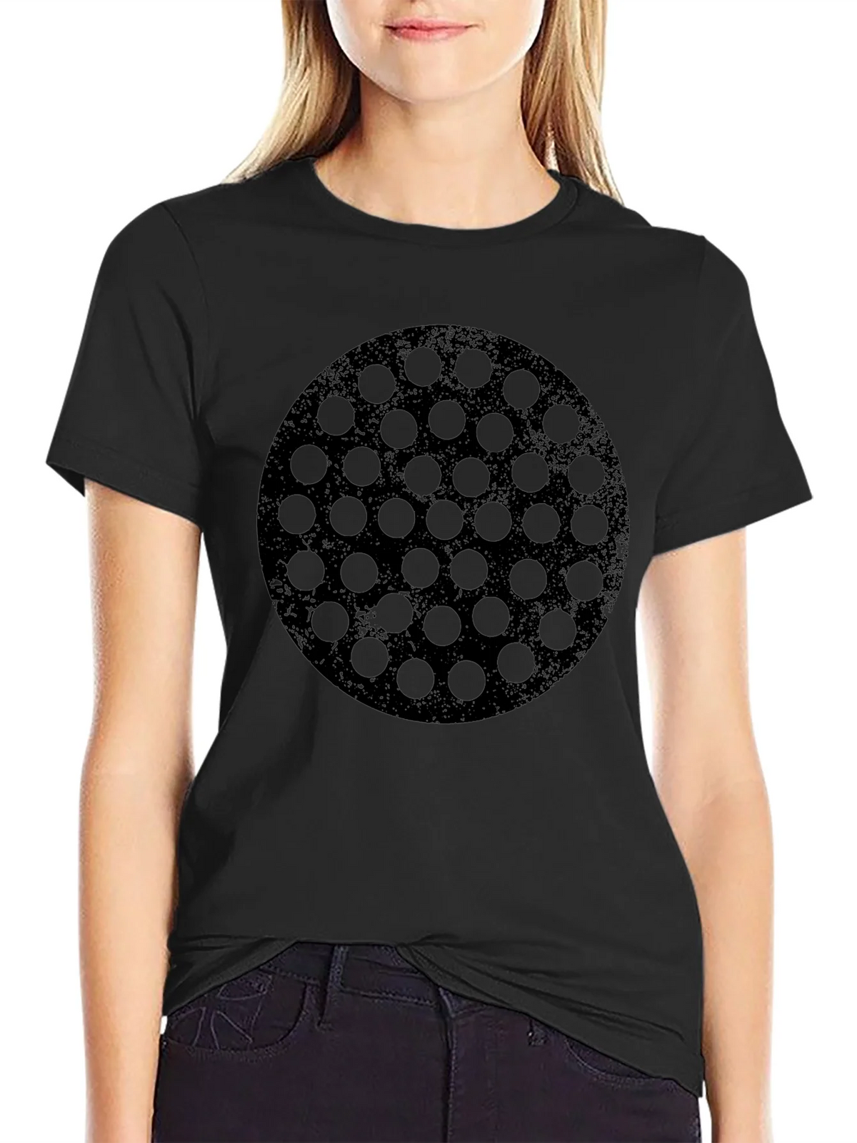 Abstract Geometric Pattern T-Shirt - Mens Black Tee product image 2