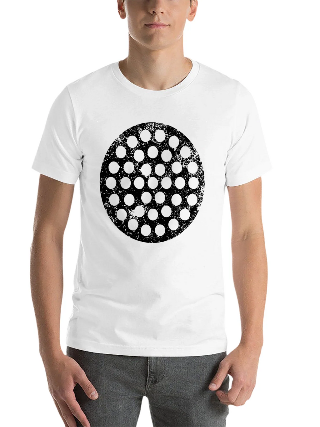 Abstract Geometric Pattern T-Shirt - Mens Black Tee product image 10