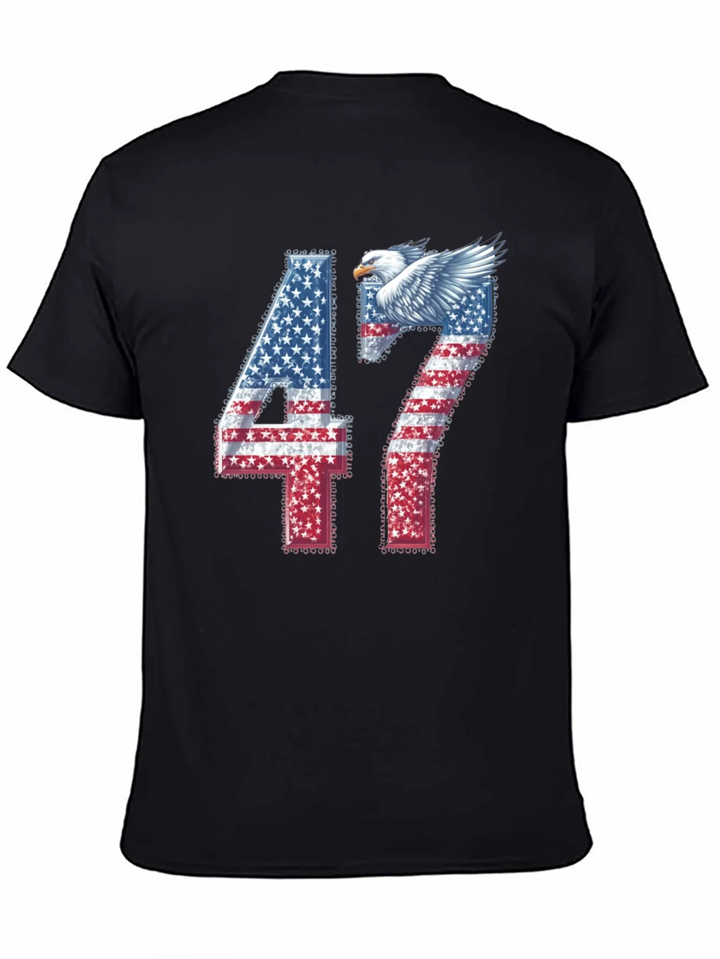 American Flag Eagle 47 Graphic Tee product image 4