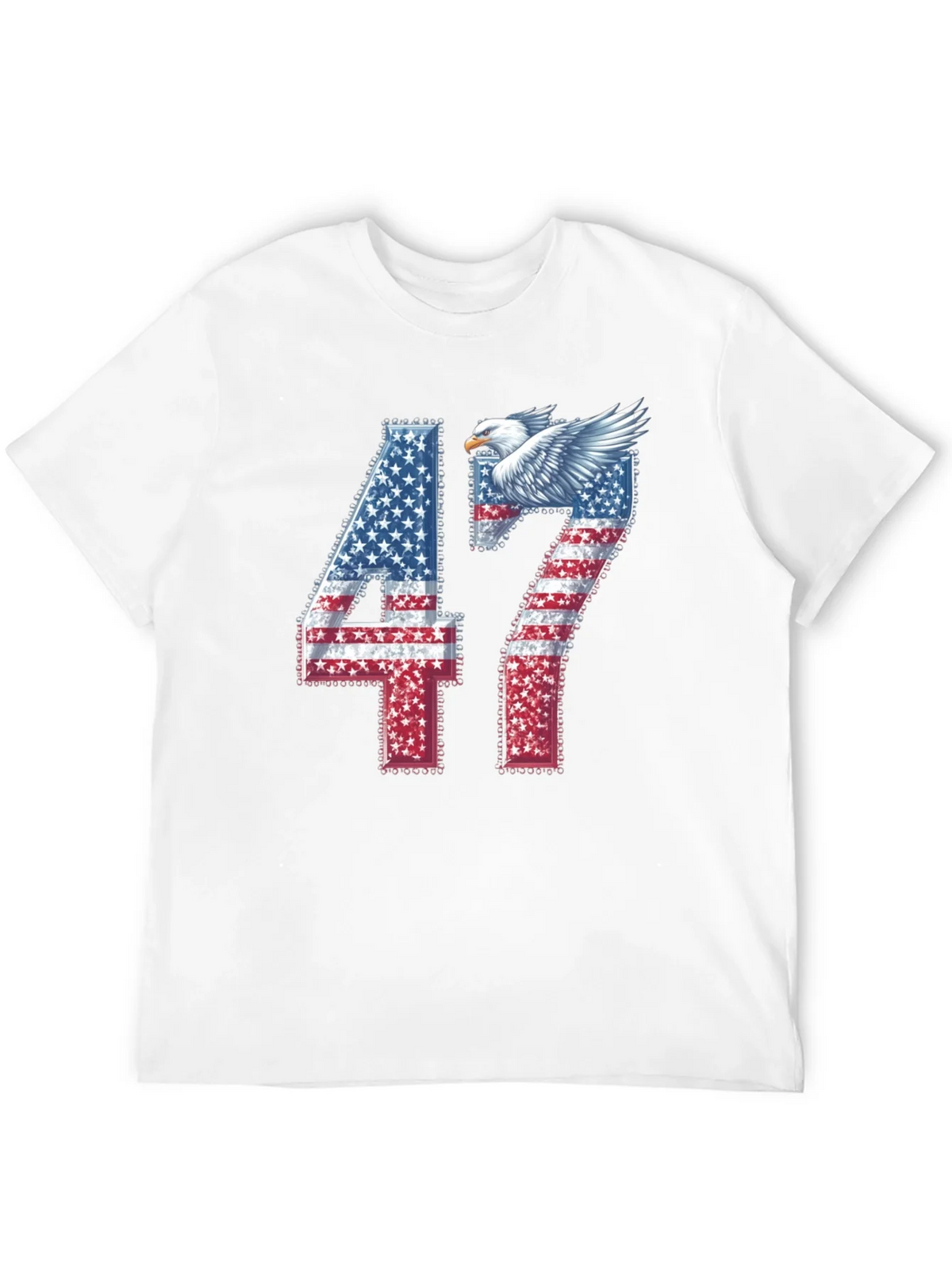 American Flag Eagle 47 Graphic Tee product image 11