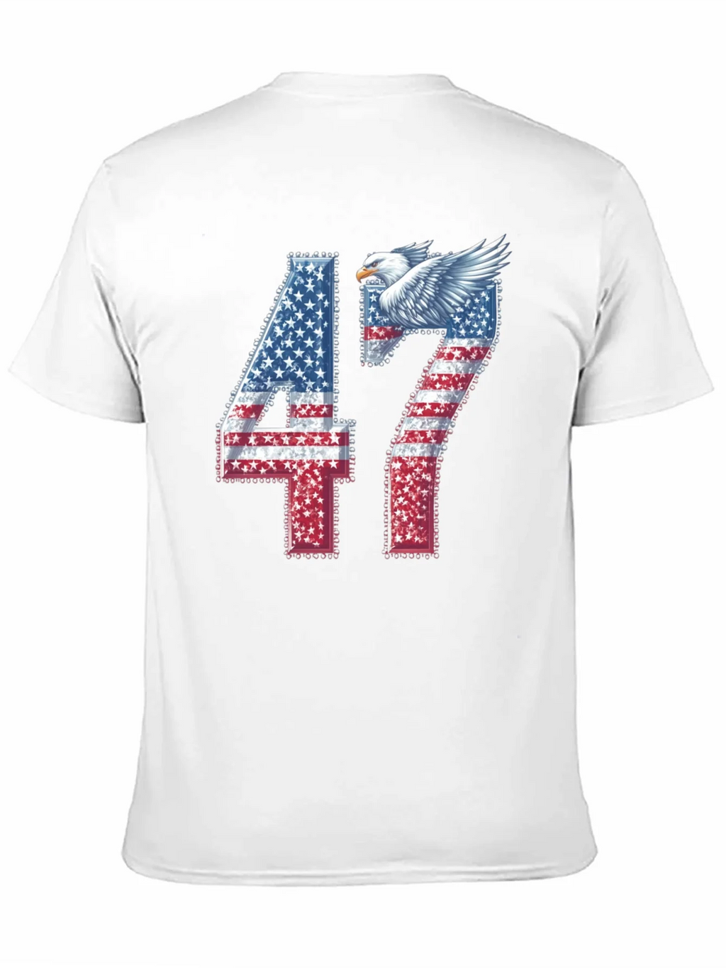 American Flag Eagle 47 Graphic Tee product image 10