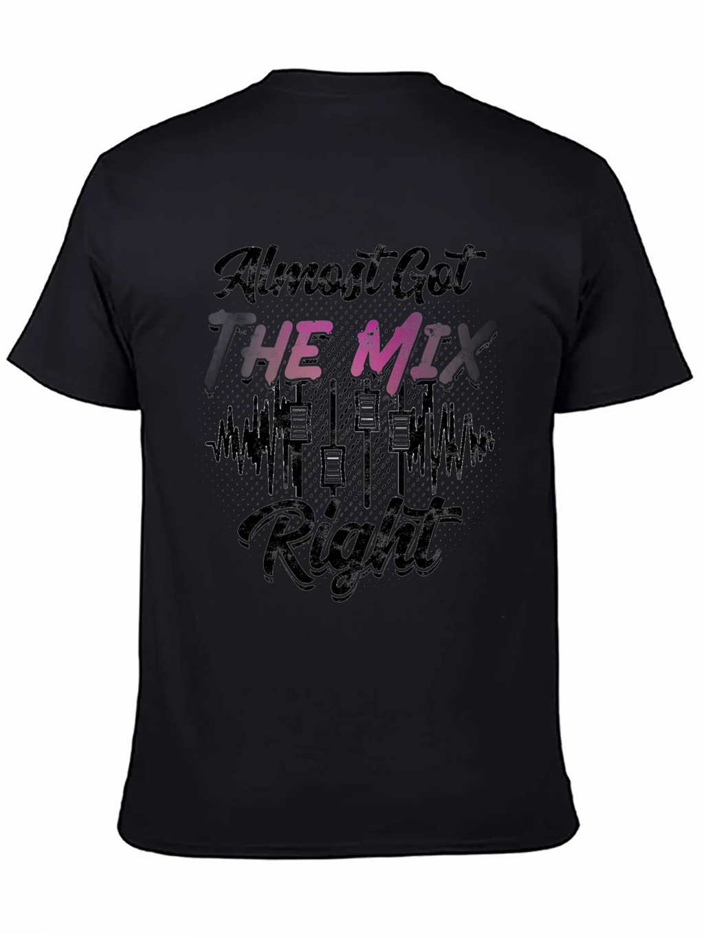 Almost Got the Mix Right T-Shirt - Black product image 4