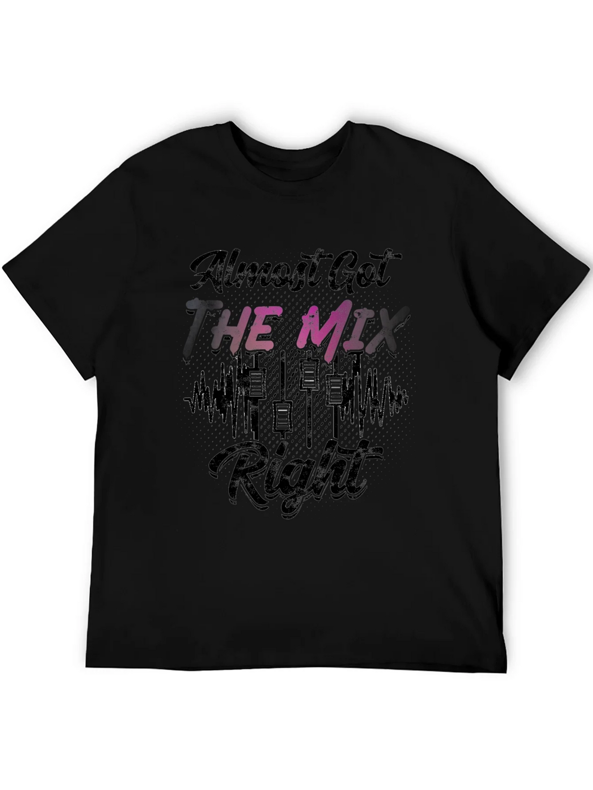 Almost Got the Mix Right T-Shirt - Black product image 5